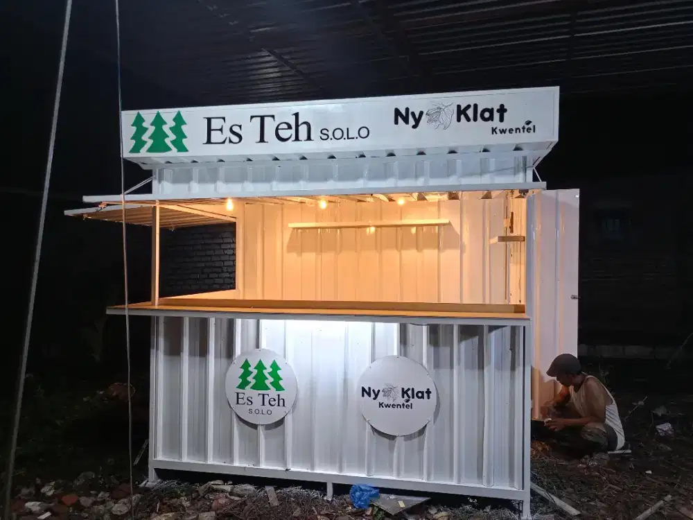 Gerobak kontainer rombong kontainer booth kontainer container umkm