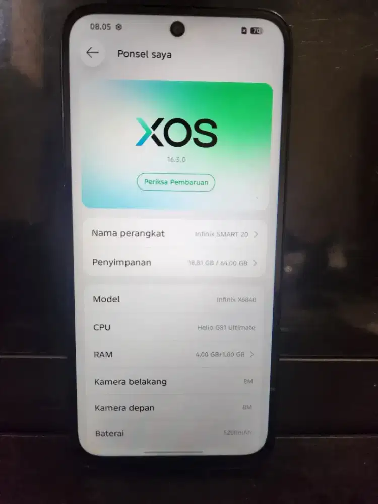 Infinix smart 20 4/64 + charger