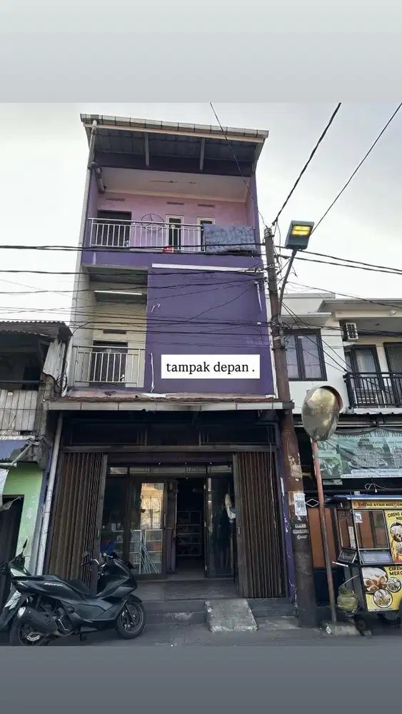 disewakan kios cipinang 3 lantai