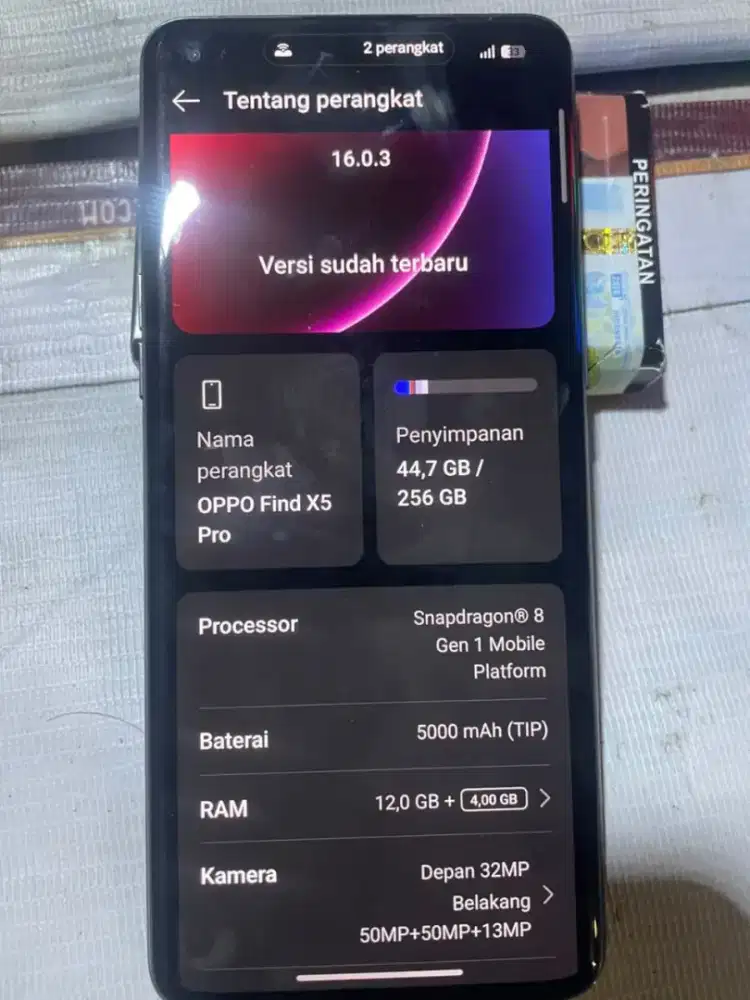 Oppo find x5 12/256 + charger