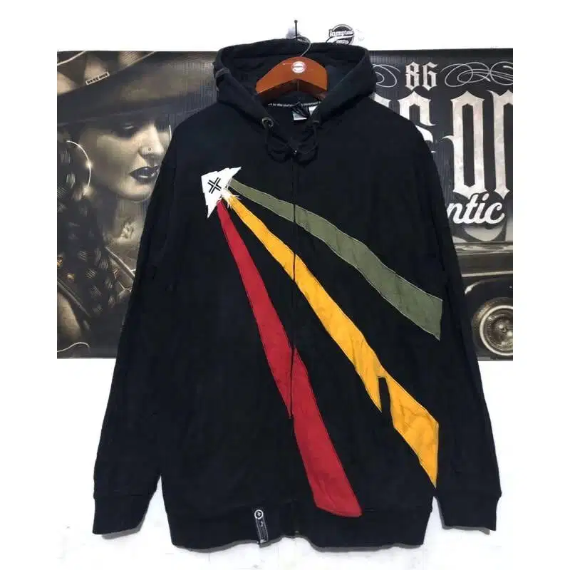 Jacket ZIPPER HOODIE Brand LRG Barang Import Original Like New