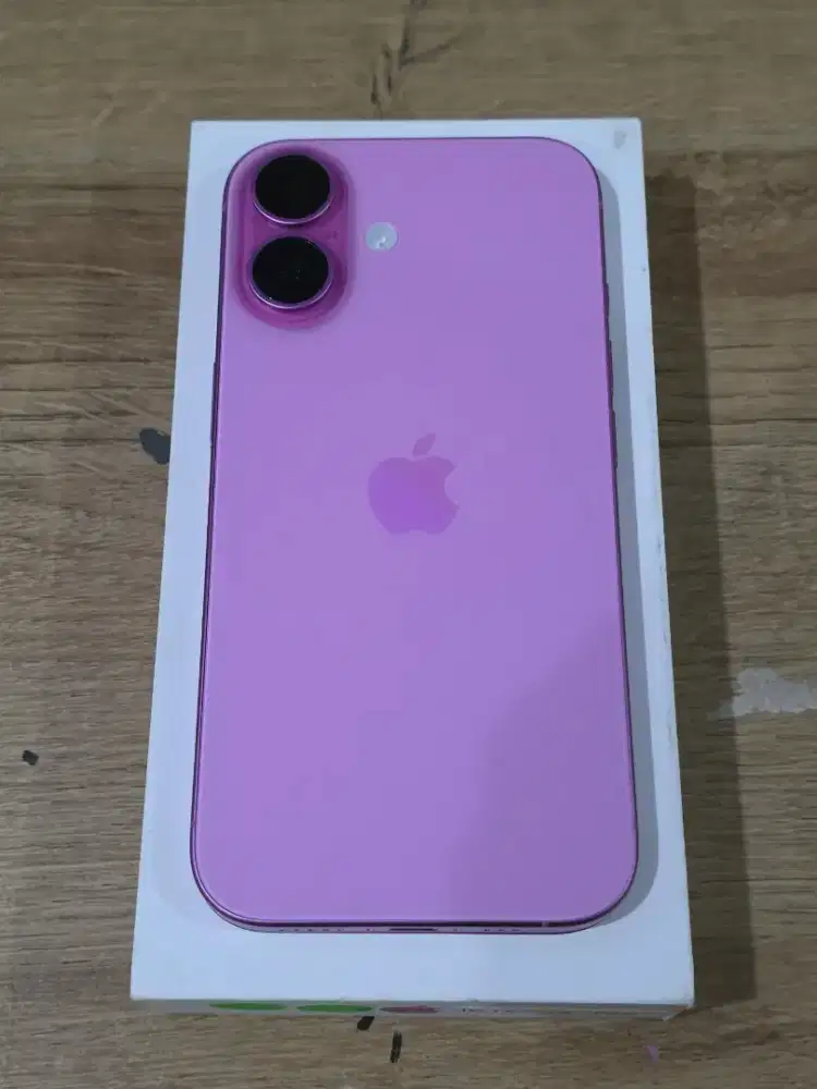 Iphone 16 Basic Pink 128 GB Garansi Resmi Ibox Like New Mulus