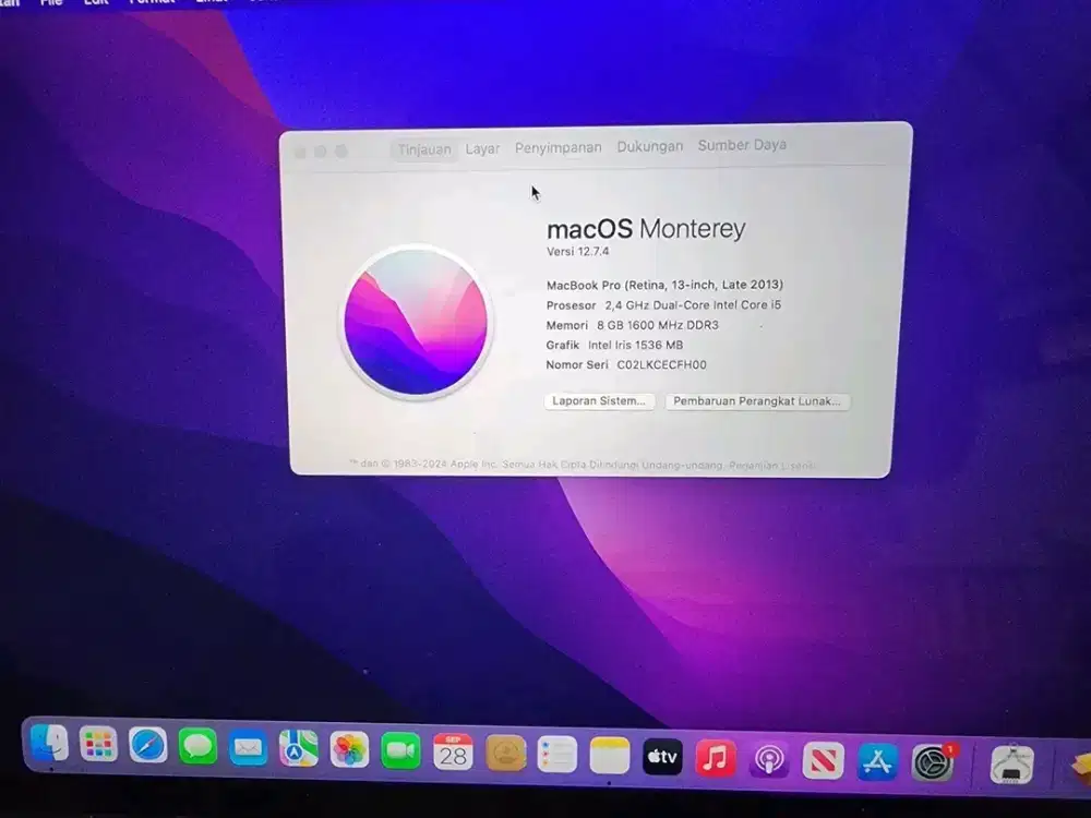 Macbook pro 2013