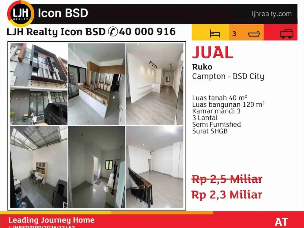 Di Jual Ruko Campton-BSD