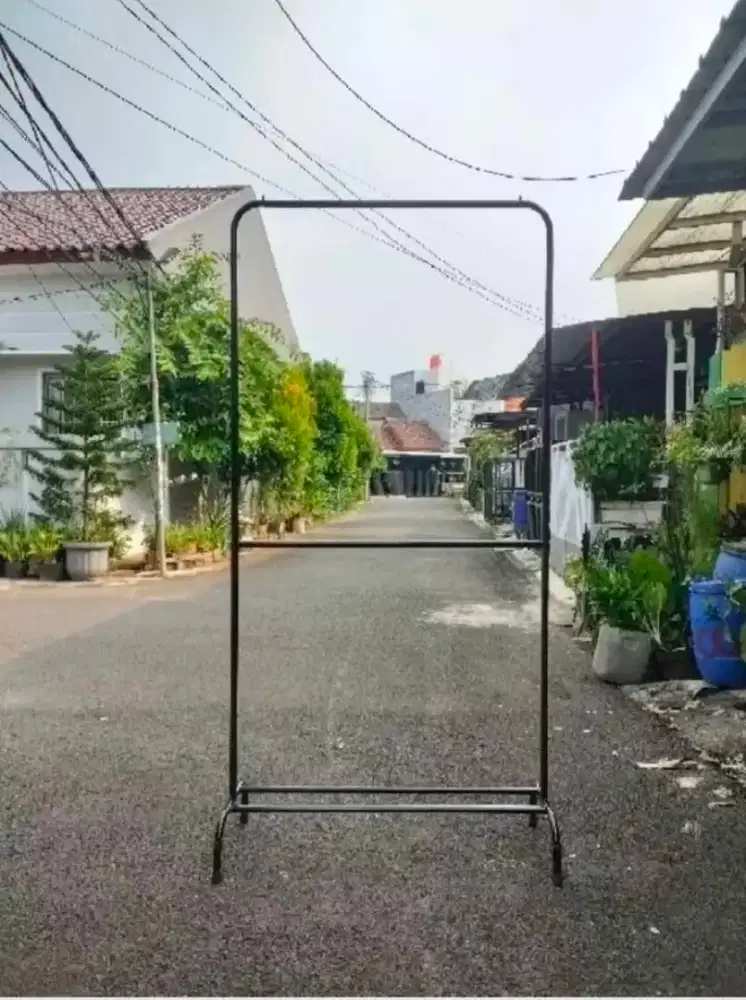 AMP - GAWANGAN 2 TINGKAT LEBAR 120CM HITAM JUAL CEPAT NO NEGO
