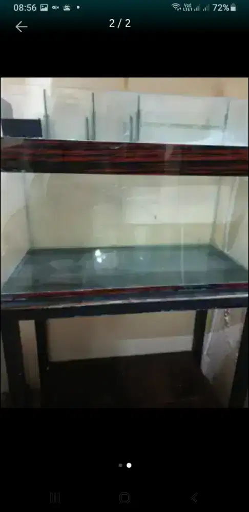 Aquarium meja dari besi tebal alat nya juga tebal dijual murah
