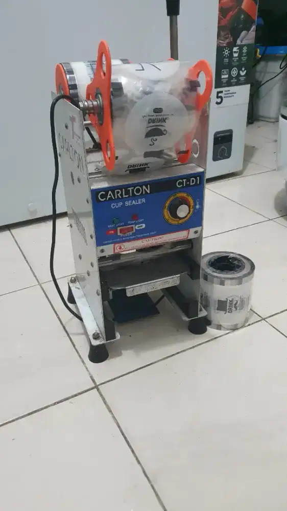 Jual Mesin Cup Sealer Manual Carlton  CT-D1 Bonus 1 Roll Sealer Cup