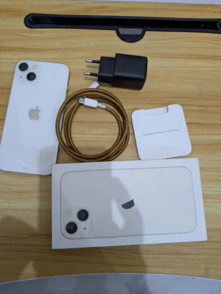 Iphone 13 128 starlight ibox lengkap