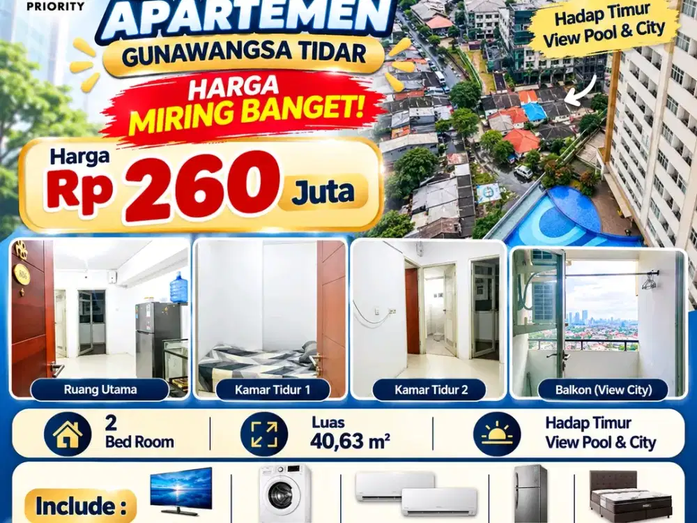 Apartemen Gunawangsa Tidar Tower A Lt.28
