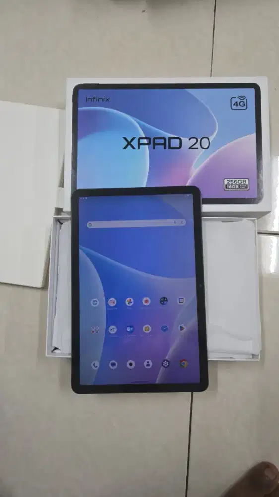 Tablet infinix xpad 20 ram 8/256 fullset nominus wifi + cellular