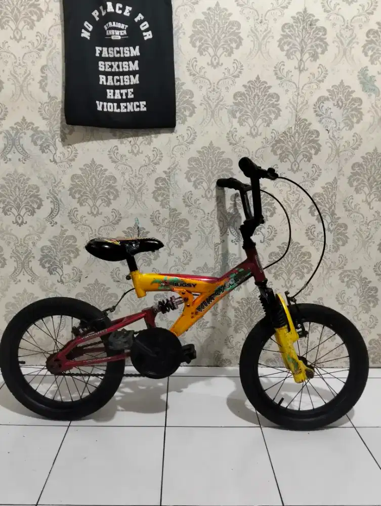 Wimcycle sepeda BMX anak ukuran 16 untuk umur 4 sampai 7 tahun