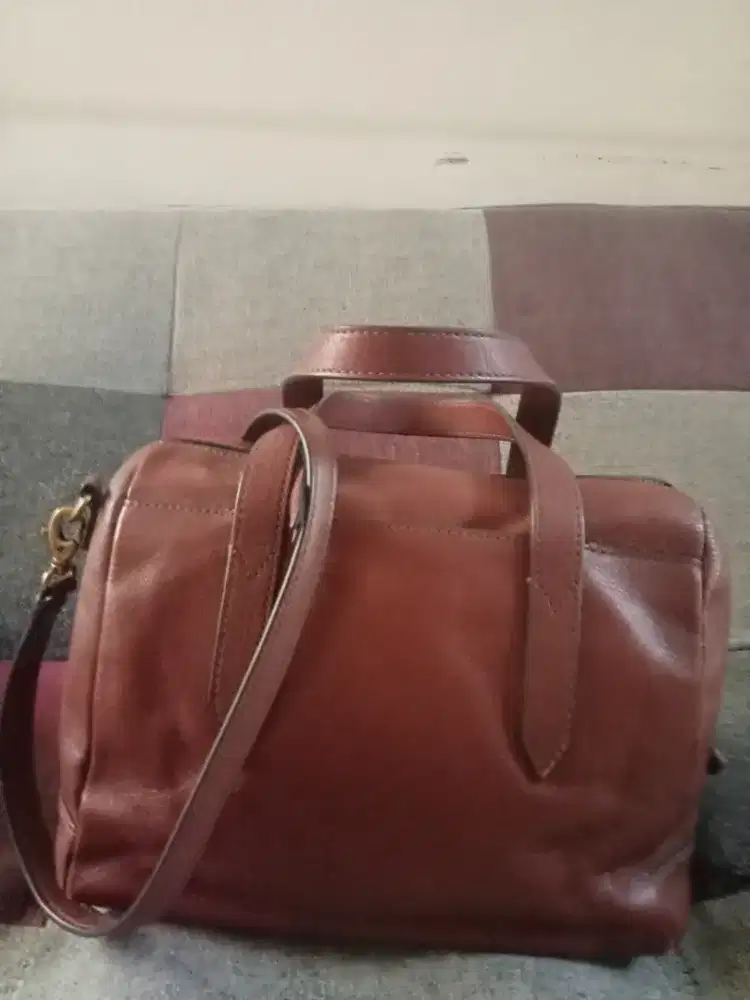 TAS FOSSIL ORIGINAL KULIT ASLI – KONDISI 95%