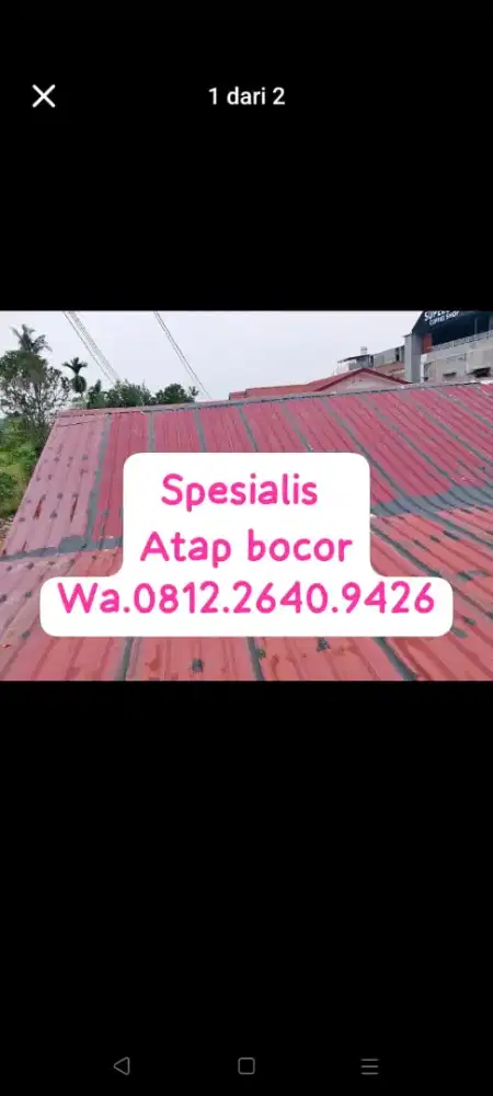 Tukang atap rumah genteng bocor seng lantai dinding merembes