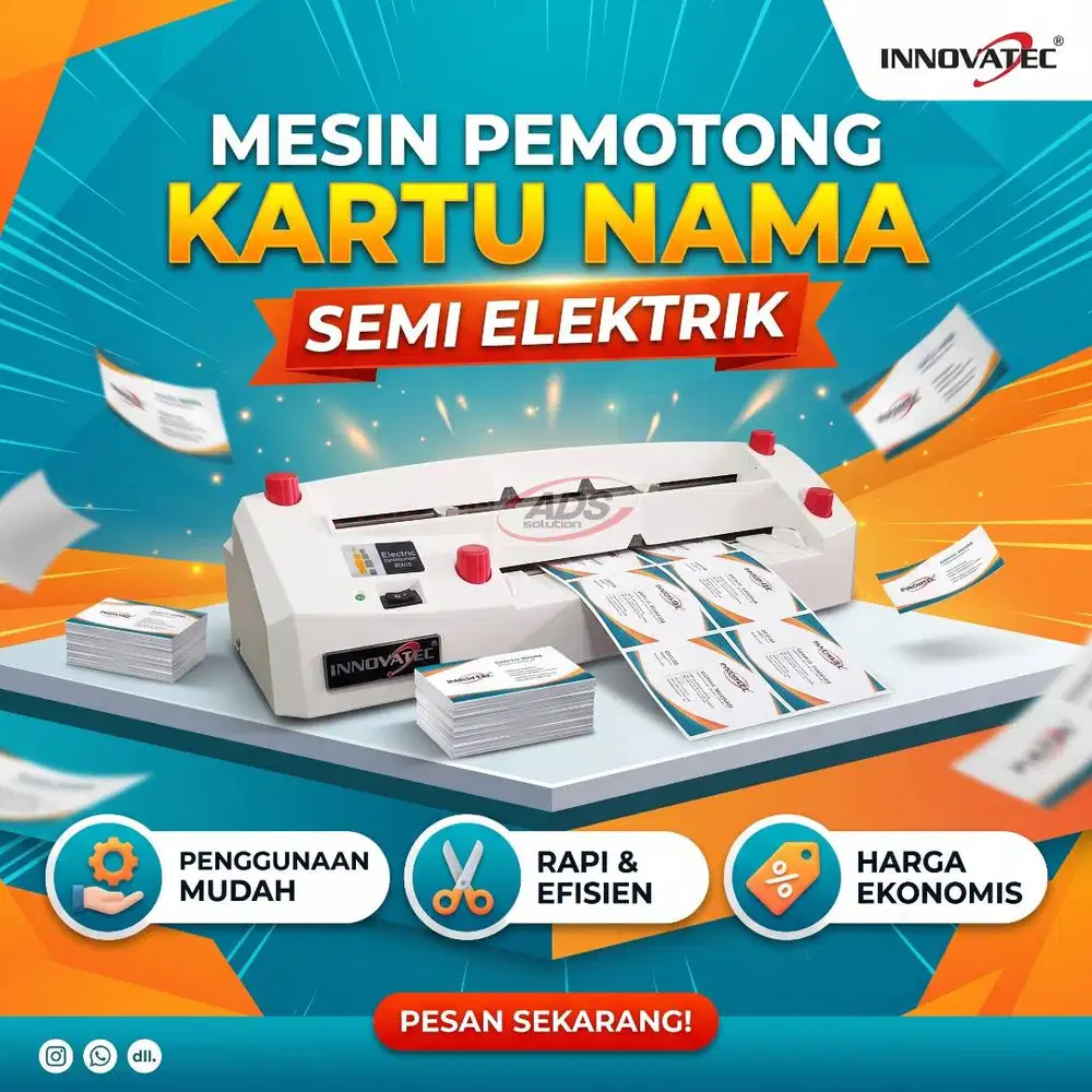 MESIN PEMOTONG KARTU NAMA / ID CARD SEMI ELEKTRIK