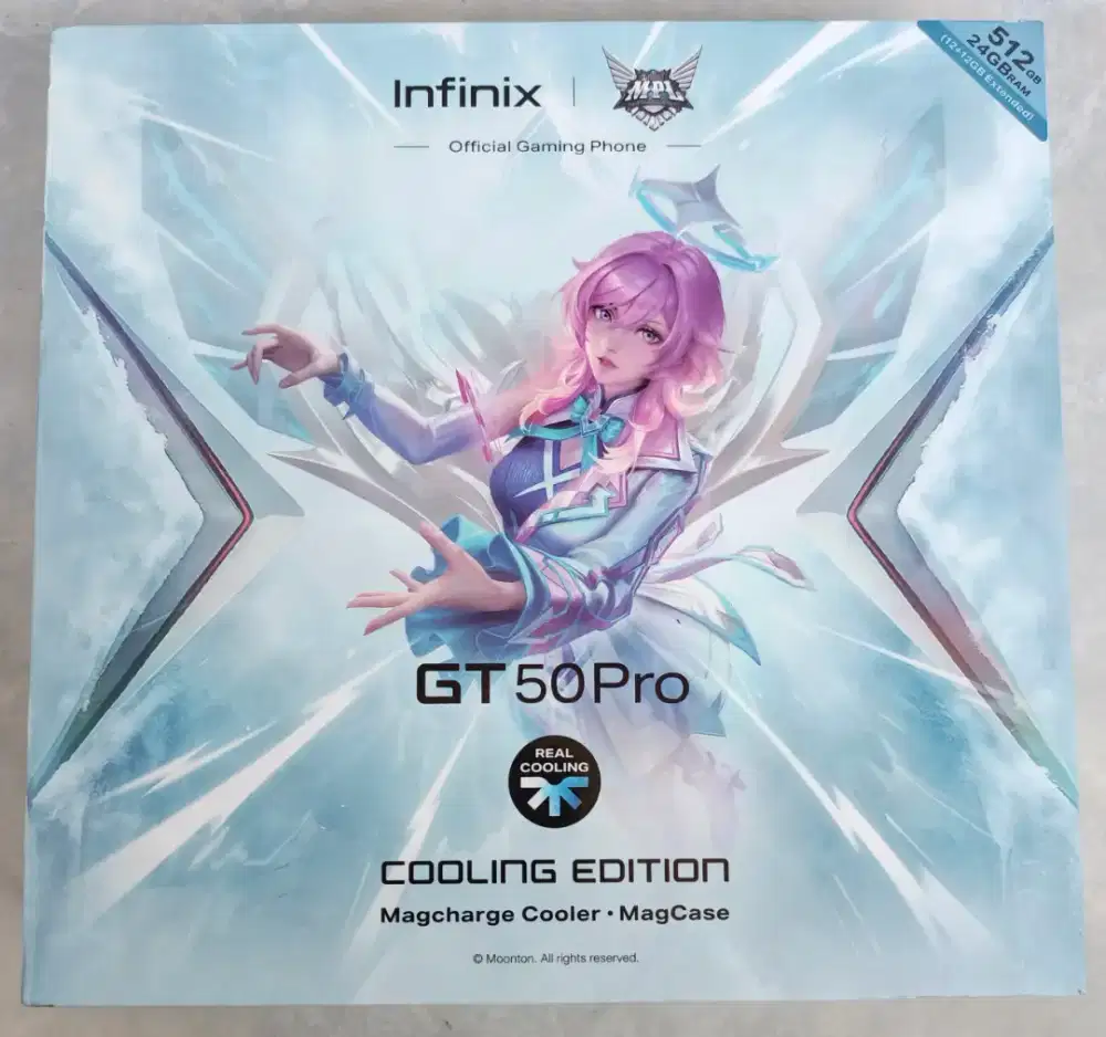 Inifinix GT 50 Pro Ram 12/512GB Warna Black Abyss Second Garansi Resmi