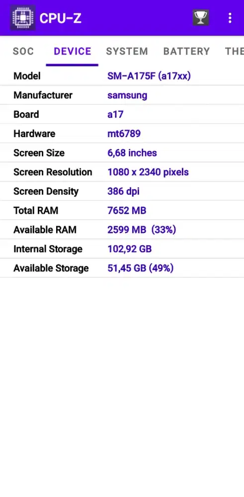 Samsung a17 4G murmer