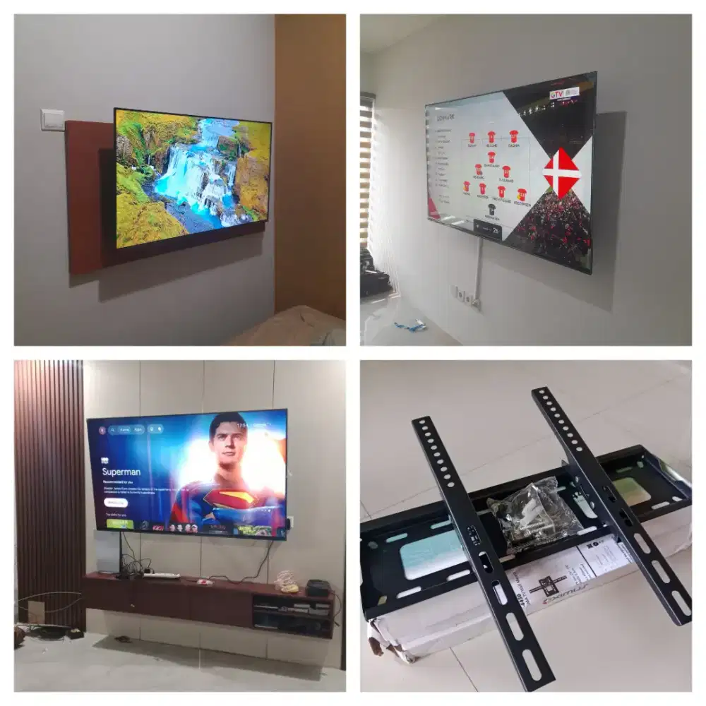 Bracket tv terima jasa pemasangan plat tebal