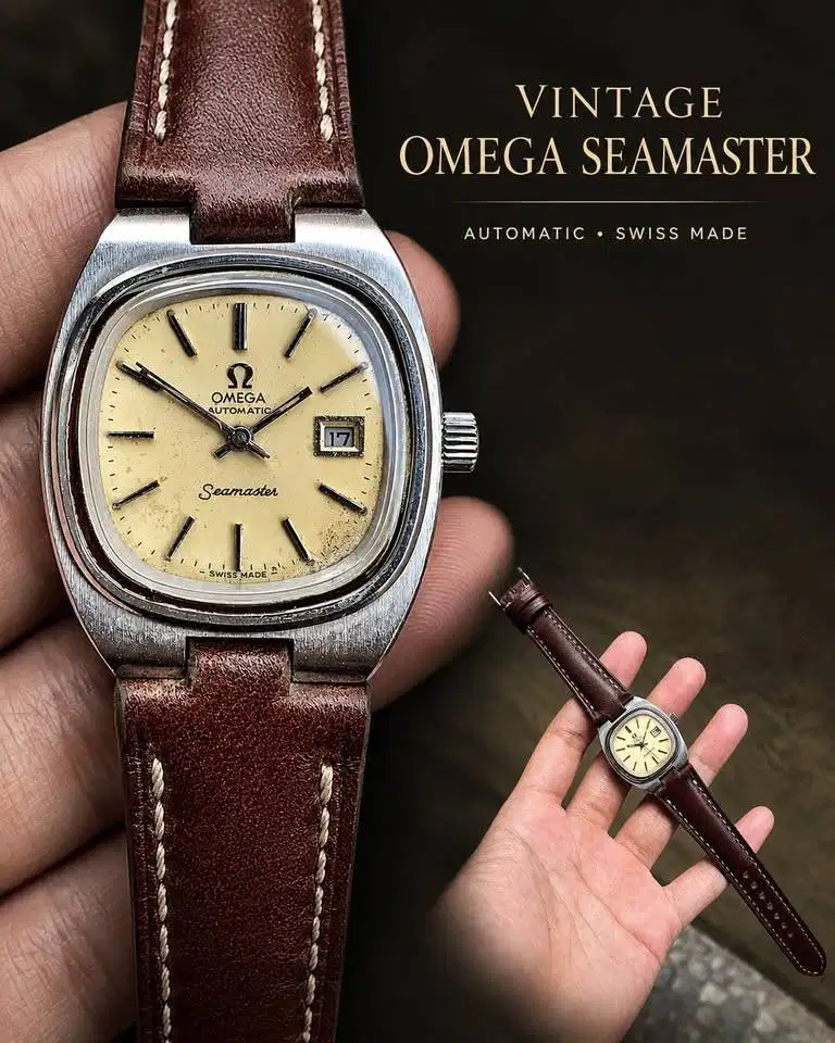 Jam Tangan Vintage Omega Seamaster Automatic Caliber Swiss Original