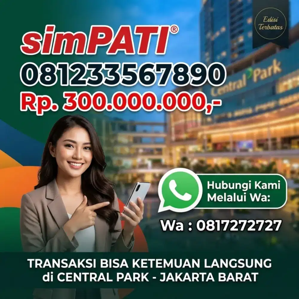 NOMOR CANTIK SIMPATI 33567890