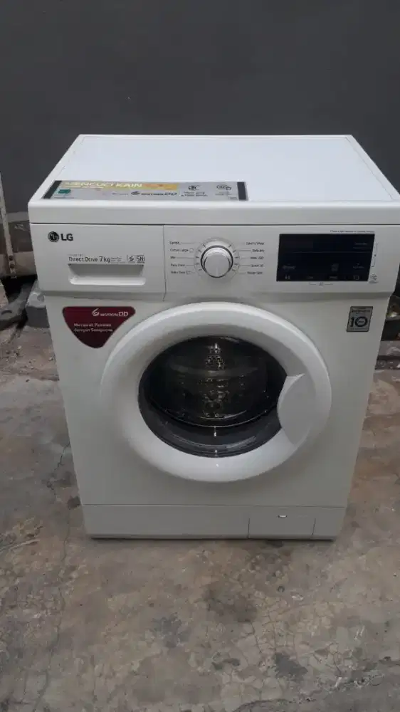 Mesin cuci LG front loading inverter 7 Kg touch scren