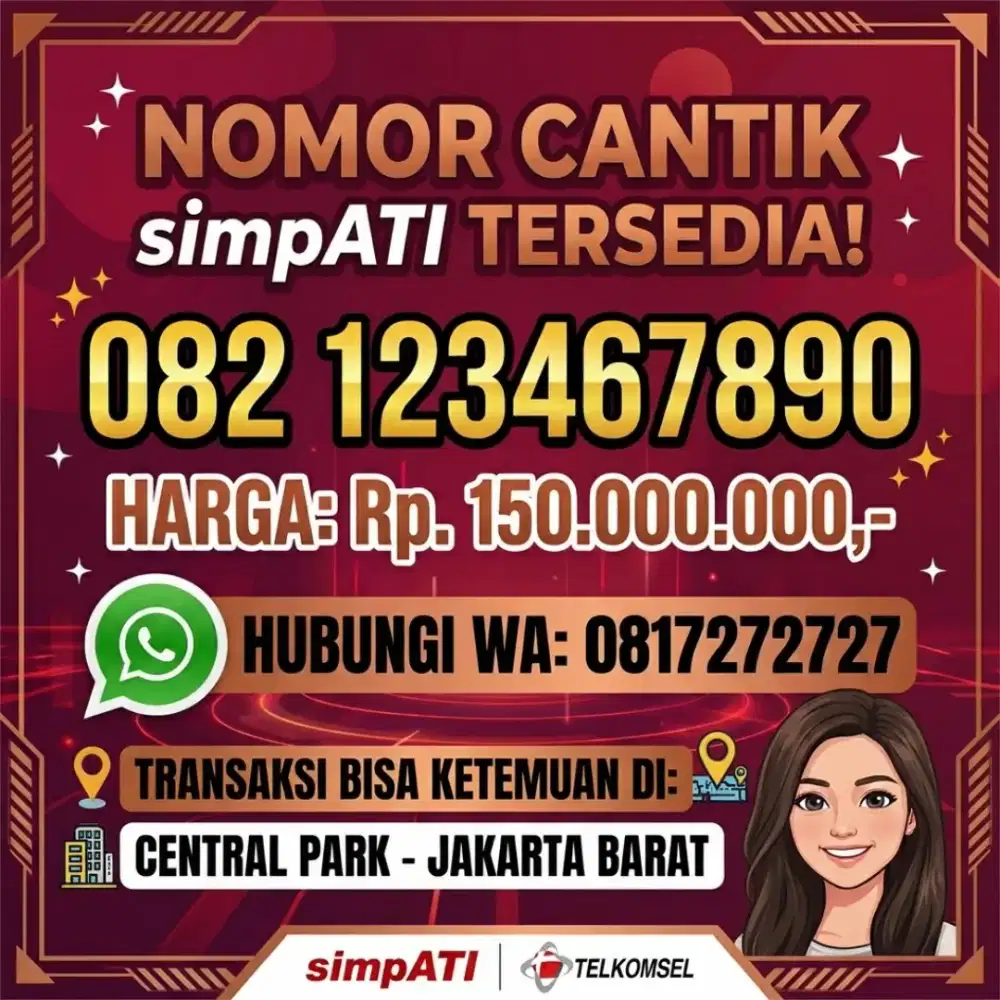 NOMOR CANTIK SIMPATI 23467890