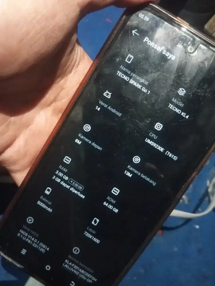 Tecno spark go1