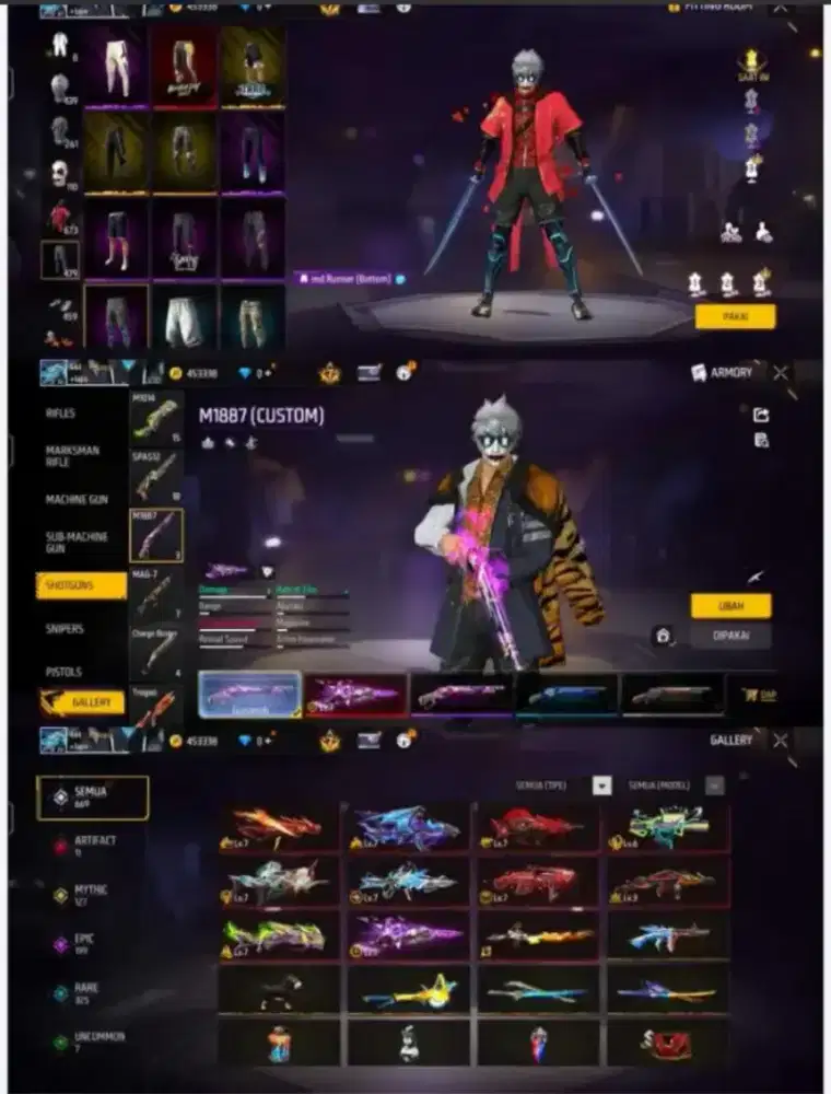 Di jual akun ff murah aman dan nyaman