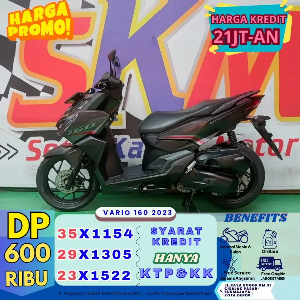 ( vatio 160 tahun 2023 dp:600 servis gratis selama angsuran