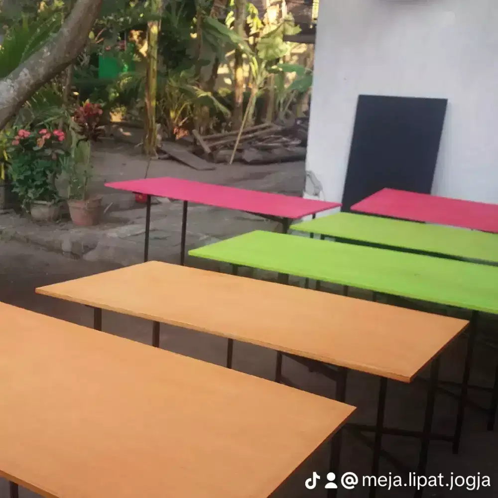 Meja lipat warung / meja bazaar