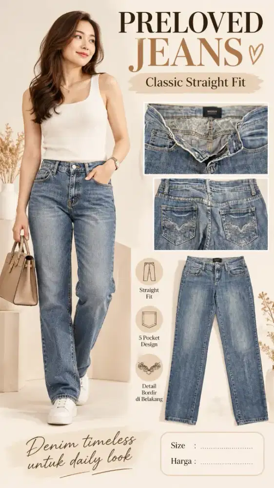 Preloved celana jeans classic