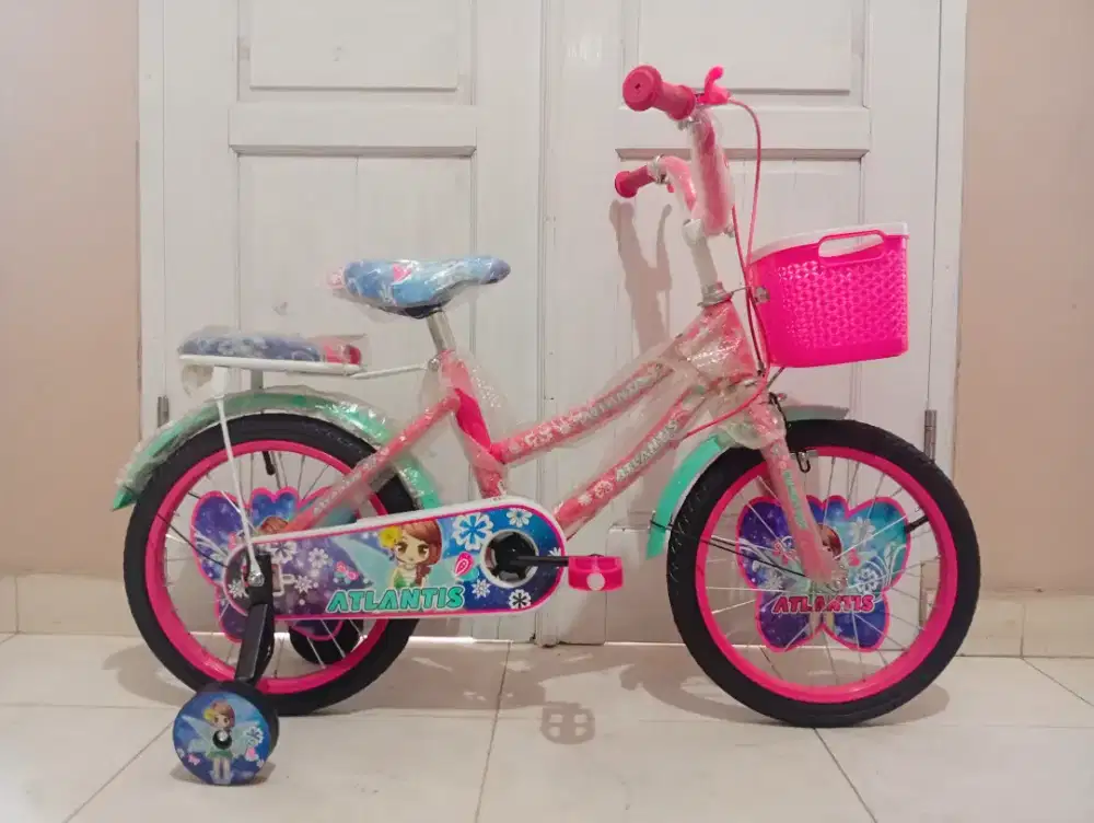 SEPEDA MINI ATLANTIS UKURAN 16 INCH KERANJANG BONCENGAN