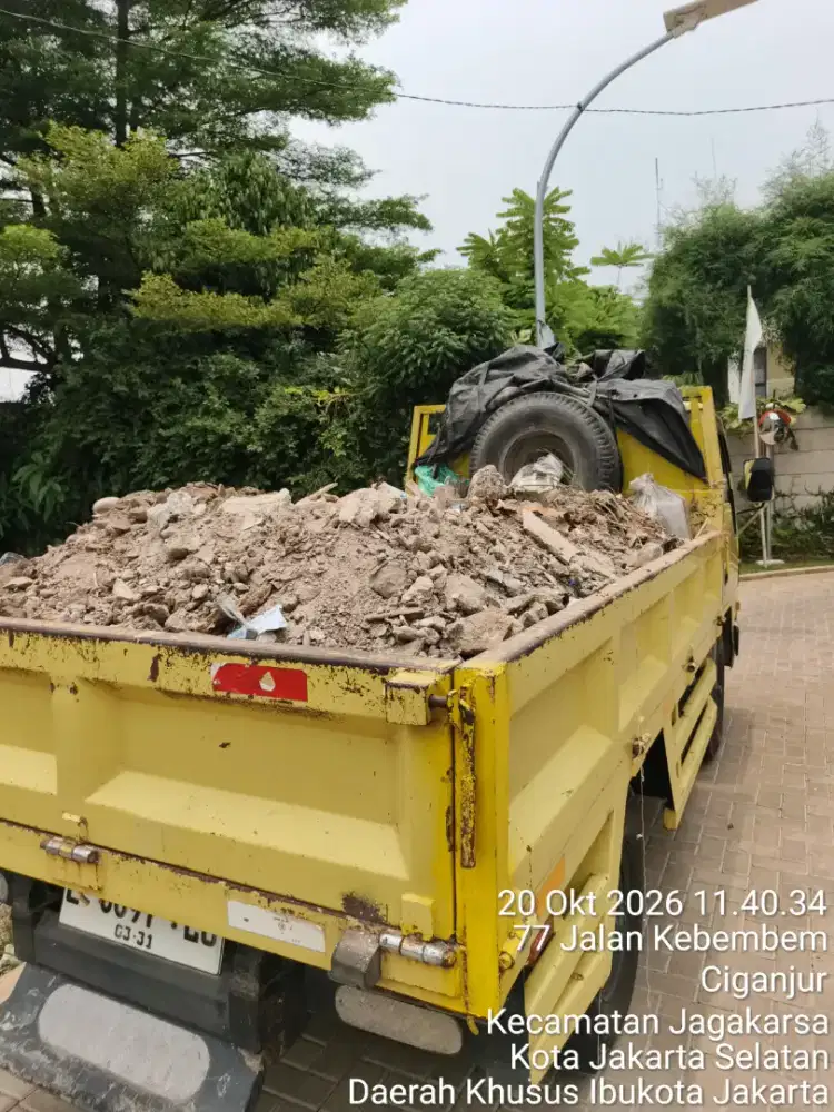 Jasa buang puing tanah sampah dan pengurugan