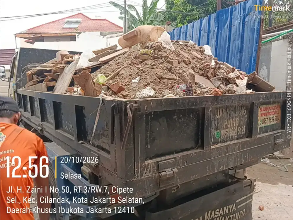 Jasa buang puing proyek dan angkut sampah