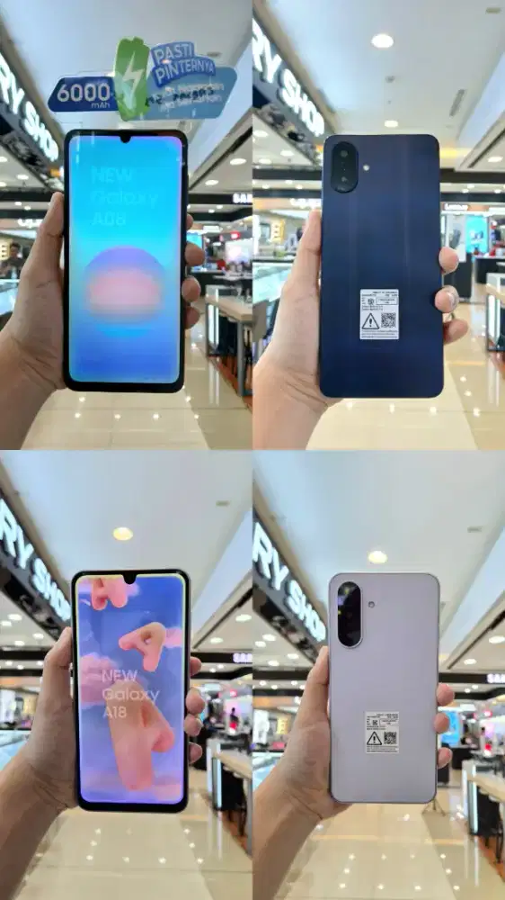 SAMSUNG GALAXY A08 & A18