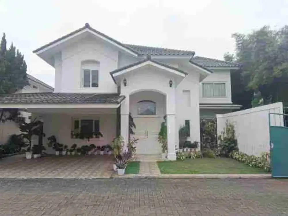 Dijual rumah cantik bak vila di puri hijau townhouse Ciputat