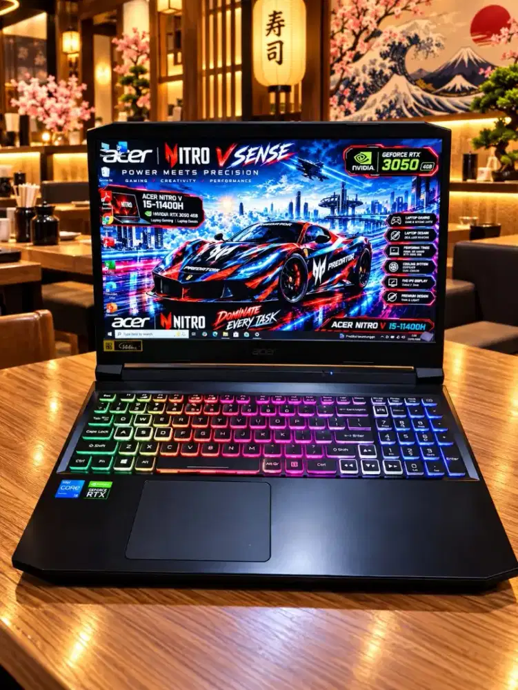 Laptop Gaming Acer NITRO SENSE 5 NVIDIA RTX 3050 RAM 16Gb SSD 512Gb
