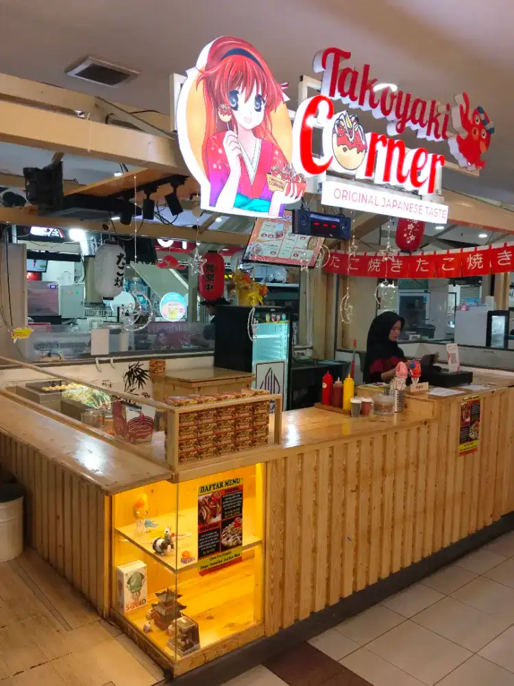 Jual rugi booth makanan mall masih baru belum setahun