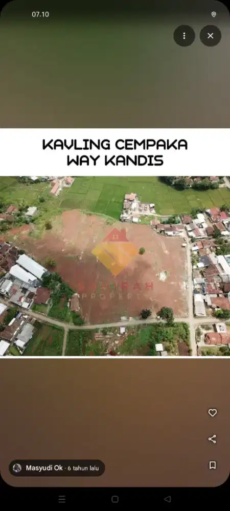 Tanah 8 x 12. Cempaka tanjung senang bandar Lampung