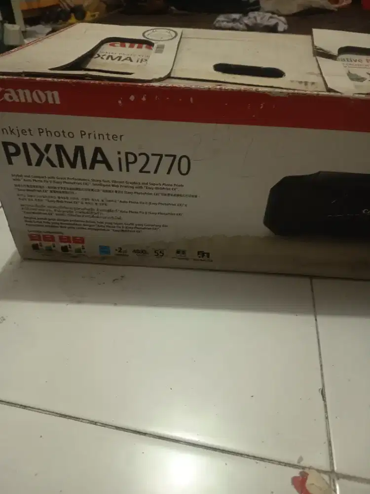 Printer Canon PIXMA iP2770 Bekas Normal + Dus Lengkap (Tinta Habis)