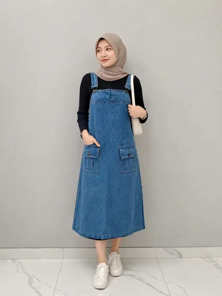 Overall Dress Wanita