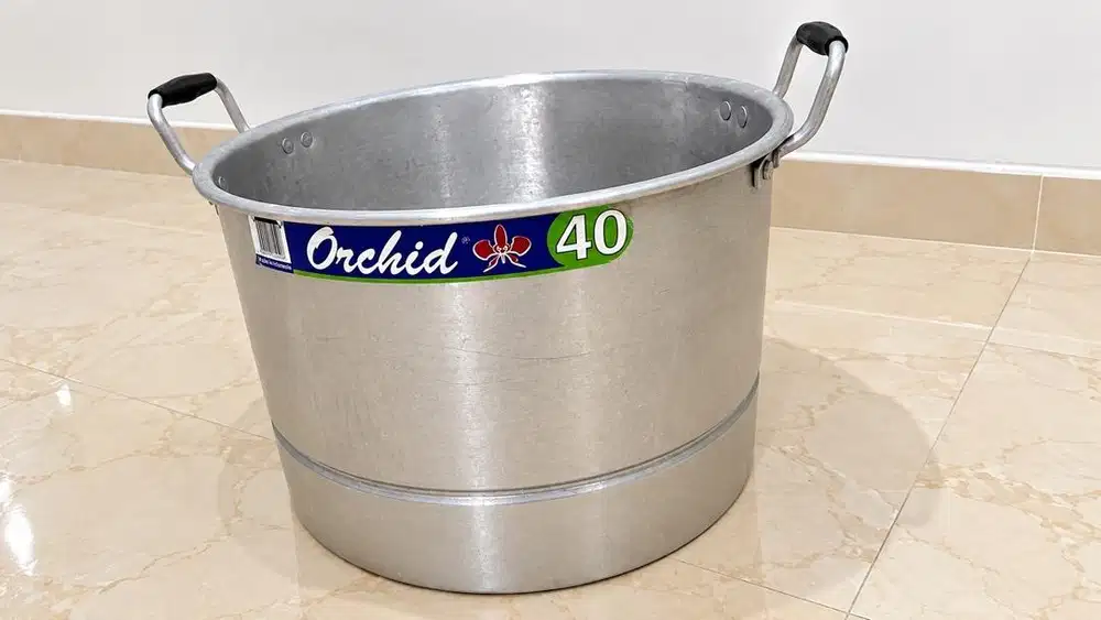 Dandang Aluminium Besar + Tutup - Kondisi Bekas