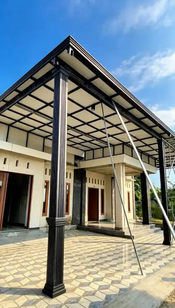 Kanopi atap upvc alderon twinwall double layer