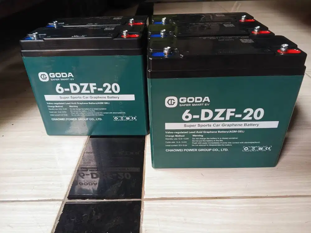 Aki Baterai Sepeda Motor Listrik 12v 20ah Original Goda Chilwee