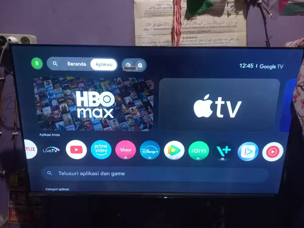 GOOGLE TV CHANGHONG QLED 43 PEMAKAIAN 1 BULAN