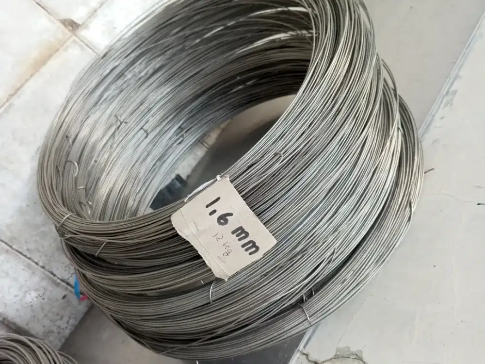 Kawat filler argon las stainless gulungan tebal 1,0 1,6 1,8 dan 2 mm