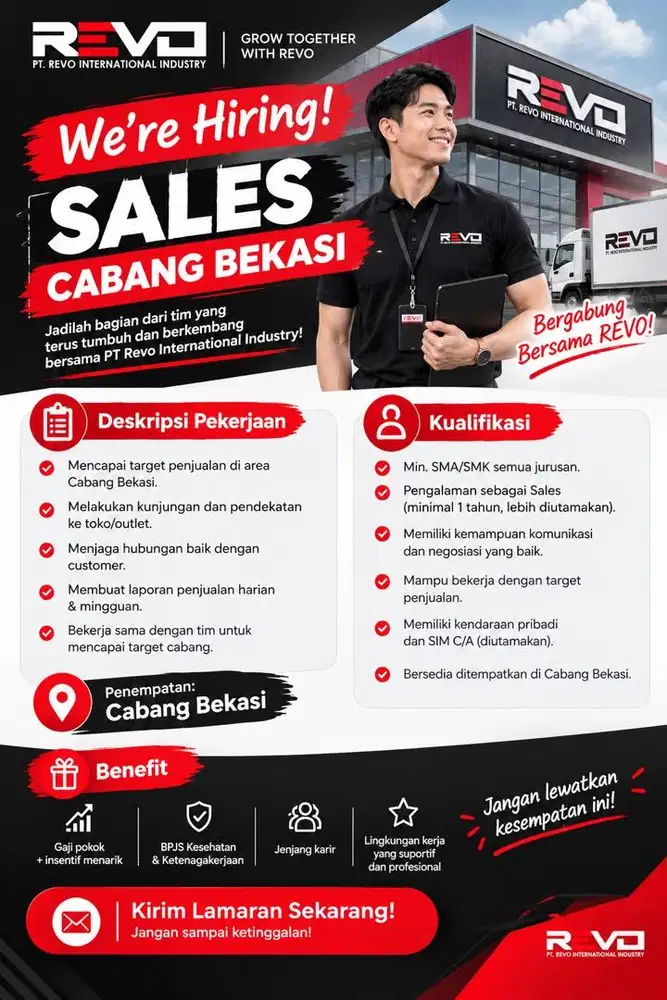 LOKER SALES PT REVO INTERNATIONAL INDUSTRY