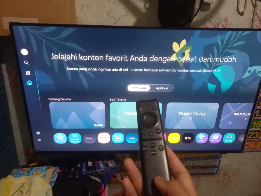 SMART TV SAMSUNG 43 U8500F UHD (4K) FULLSET LENGKAP