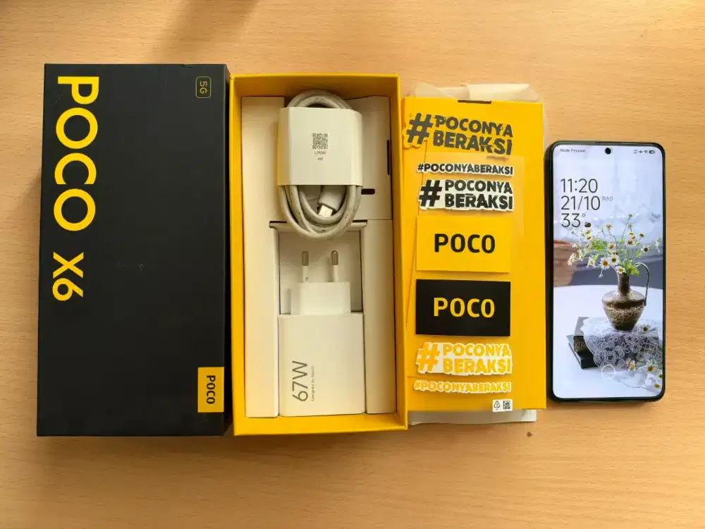 Poco X6 5G 12/256 fullset mulus