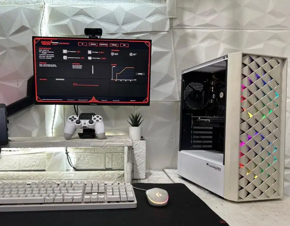 Komputer Ryzen 5 4500 Rtx 3050 Ram 16Gb Ssd 256Gb Psu 550W Siap Gas