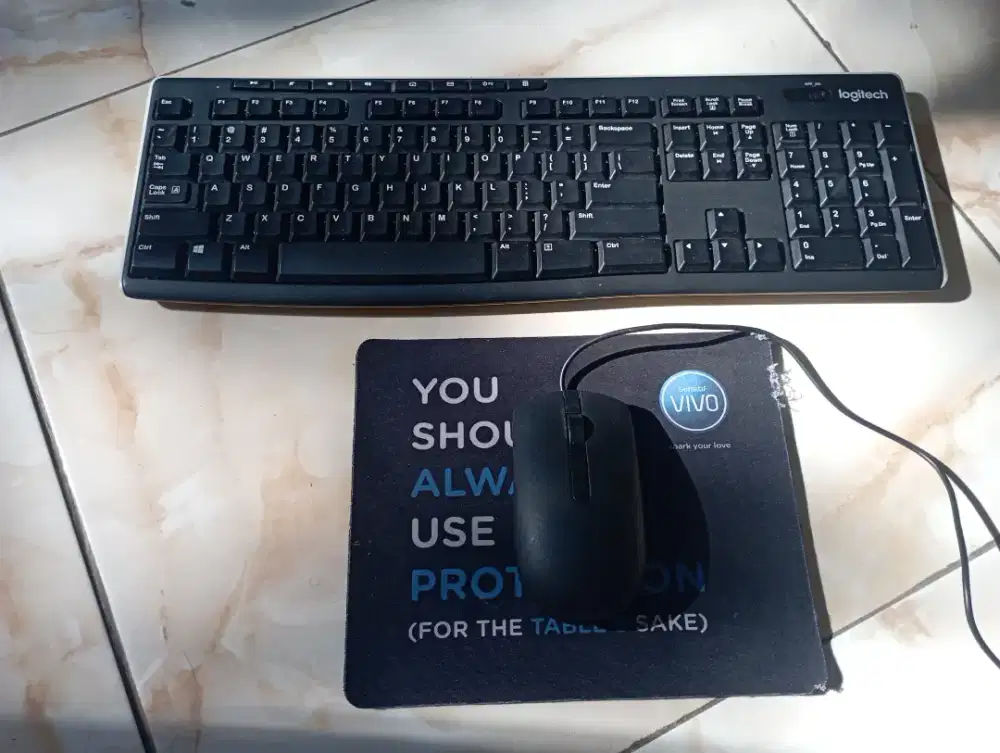 Jual Keyboard Logitech Bluetooth, Mouse Dell Normal Murah